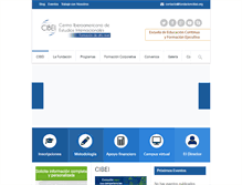 Tablet Screenshot of fundacioncibei.org